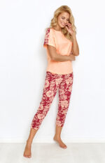 2889-BLOSSOM-XL-PIJAMA 3/4 BORDO