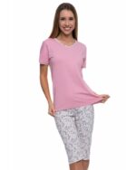 Pijama roz 3/4