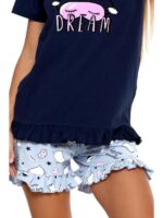 Pijama albastră cu mâneca scurtă - imagine 3