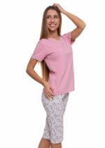 Pijama roz 3/4 - imagine 2