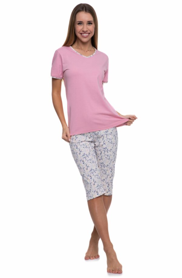 Pijama roz 3/4 - imagine 4