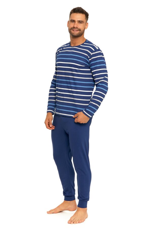 Pijama cu dungi de barbat - imagine 2