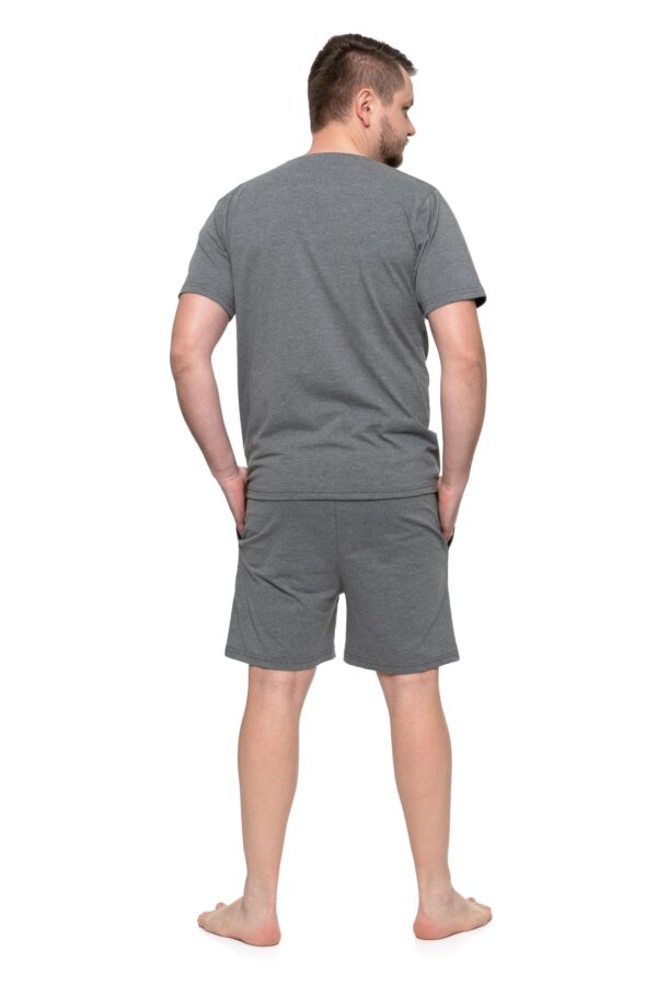 PDM-5500-004-2XL-PIJAMA CU MANECA SCURTA GRI