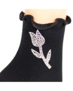 Sosete strasuri floare - imagine 2