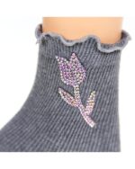 Sosete strasuri floare - imagine 3