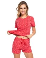 Pijama cu maneca scurta si pantalon scurt - imagine 3