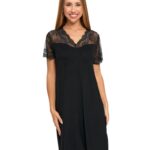 Camasa de noapte din vascoza cu dantela