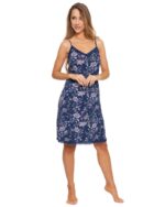 Camasa de noapte cu bretele din vascoza - imagine 3