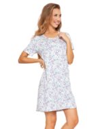 Camasa de noapte plus size din vascoza - imagine 2