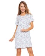 Camasa de noapte plus size din vascoza