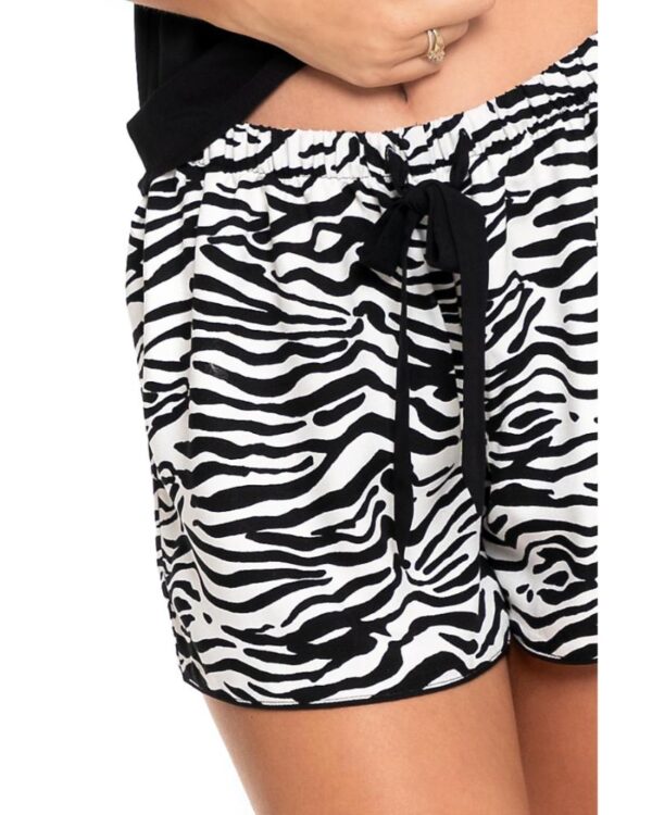 Pijama din vascoza cu bretele - imagine 5