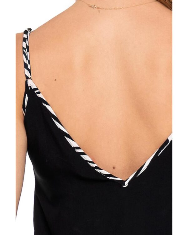 Pijama din vascoza cu bretele - imagine 6