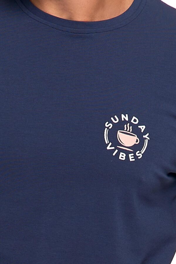 Pijama bleumarin pentru barbati - imagine 5