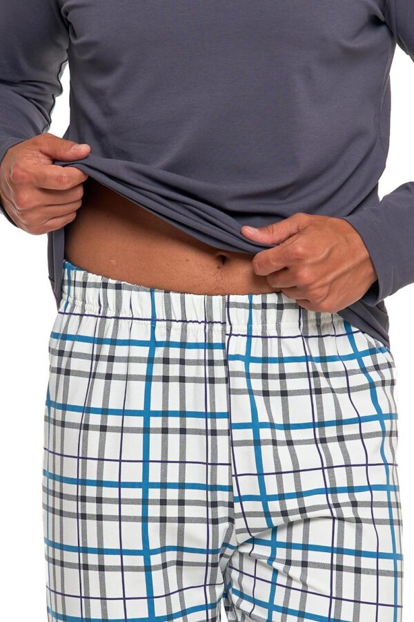 Pijama cu maneca lunga pentru barbati - imagine 3