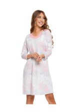 Cămasa de noapte plus size cu maneca 3/4