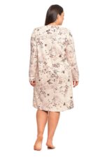 Cămașa de noapte cu print floral