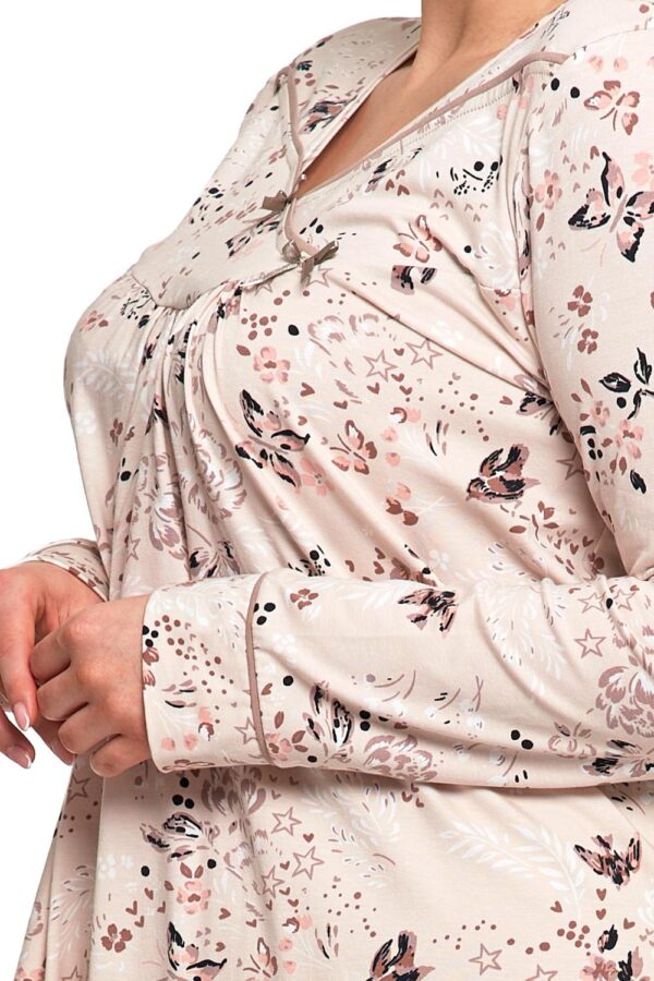 Cămașa de noapte cu print floral