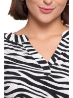 Rochie din viscoza cu cordon - imagine 3