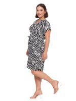Rochie din viscoza cu cordon - imagine 6