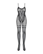 Bodystocking cu motiv floral F213 - imagine 4