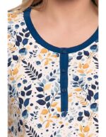 Pijama bleumarin din bumbac - imagine 5