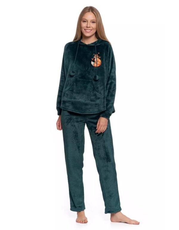 Compleu catifea cu bluza oversized - imagine 2