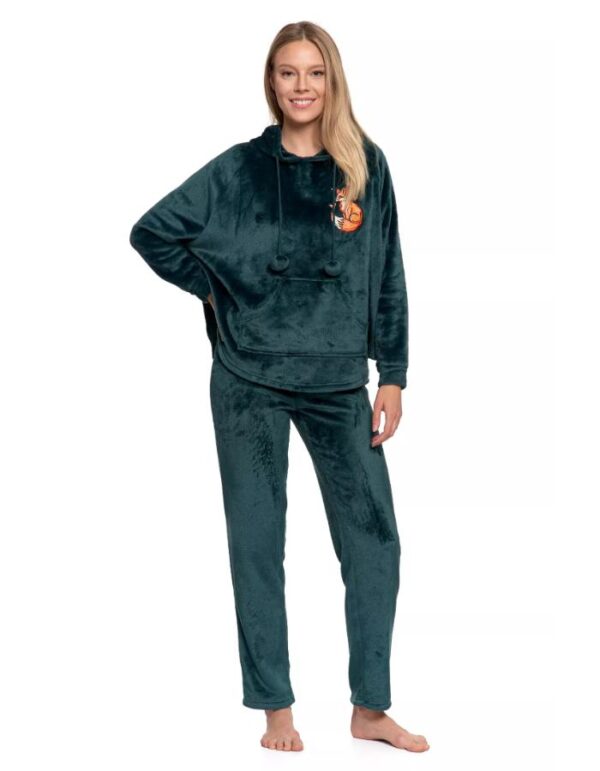 Compleu catifea cu bluza oversized - imagine 6