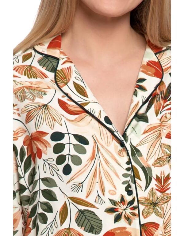 Pijama din viscoza cu nasturi - imagine 4