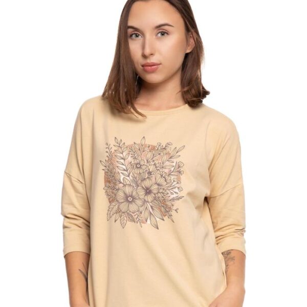 Bluza cu maneca 3/4 cazuta