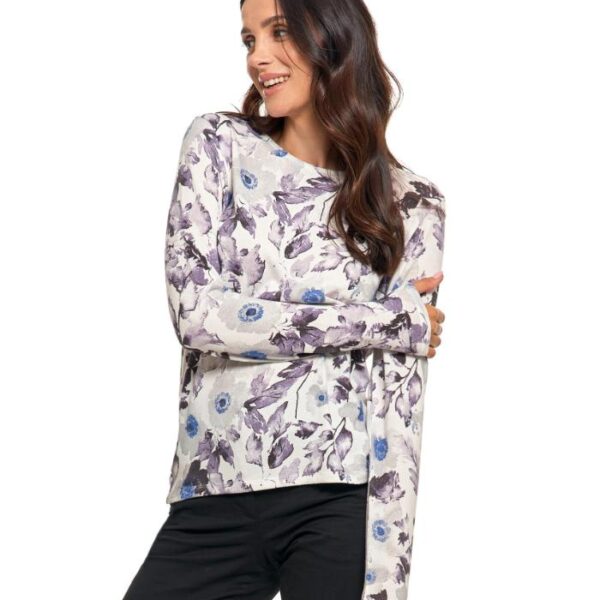 Bluza inflorata vatuita