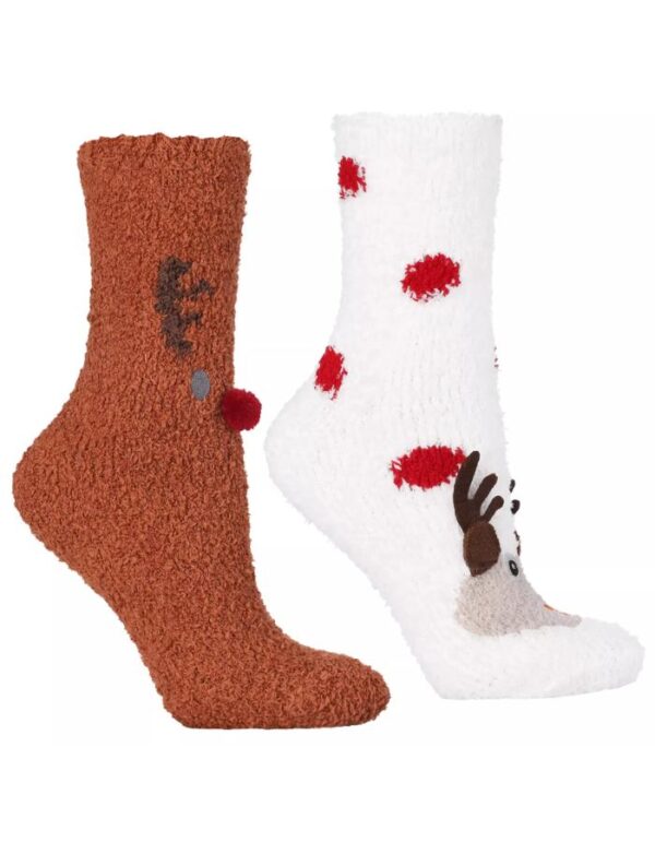 Set 2 sosete antiderapante Reindeer - imagine 2