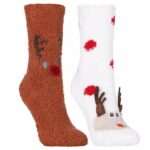 Set 2 sosete antiderapante Reindeer